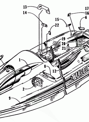 DECAL AND FOOTPAD ASSEMBLY