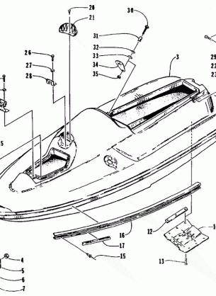 HULL AND RELATED PARTS ASSEMBLY