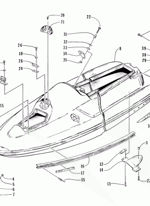 HULL AND RELATED PARTS ASSEMBLY