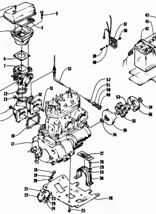 ENGINE AND RELATED PARTS