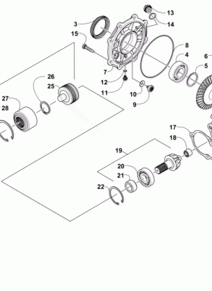 REAR DRIVE GEARCASE ASSEMBLY