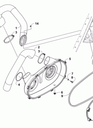 CASE / BELT COOLING AND CLUTCH COVER ASSEMBLIES