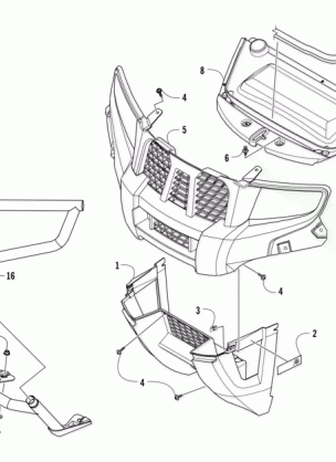 GRILL AND HEADLIGHT ASSEMBLY