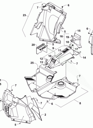 CONSOLE AND FLOOR PANEL ASSEMBLY