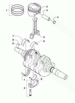 CRANKSHAFT AND PISTON ASSEMBLY