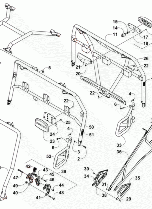 ROPS AND TAILLIGHT ASSEMBLY