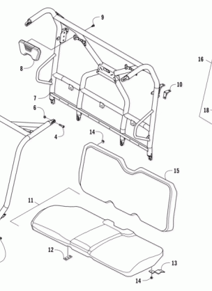 ROPS AND SEAT ASSEMBLY