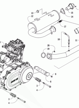 ENGINE AND EXHAUST