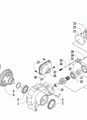 FRONT DRIVE GEARCASE ASSEMBLY