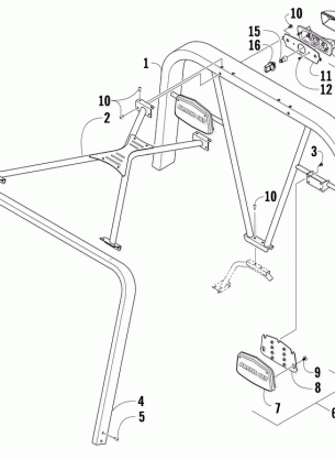 CANOPY AND TAILLIGHT ASSEMBLY