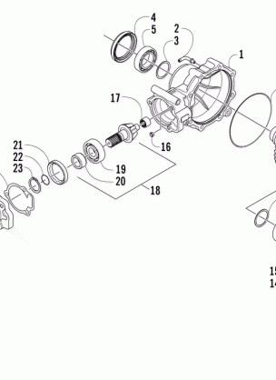 REAR DRIVE GEARCASE ASSEMBLY