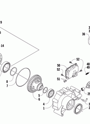 FRONT DRIVE GEARCASE ASSEMBLY