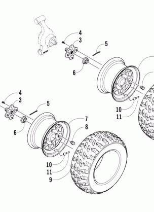 WHEEL AND TIRE ASSEMBLY