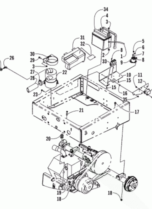 DRIVE TRAIN MOUNT ASSEMBLY