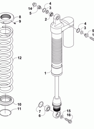 REAR SUSPENSION SHOCK ASSEMBLY