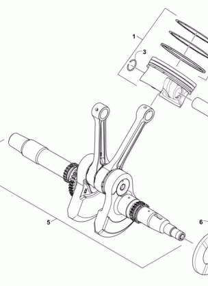 CRANKSHAFT AND PISTON ASSEMBLY