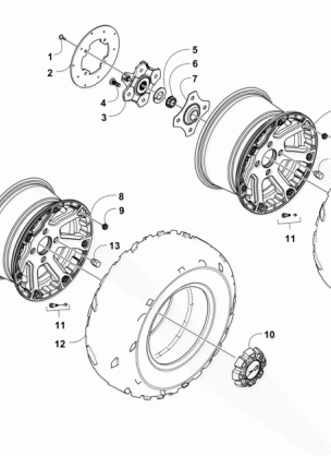 WHEEL AND TIRE ASSEMBLY