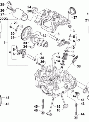 CYLINDER HEAD AND CAMSHAFT / VALVE ASSEMBLY