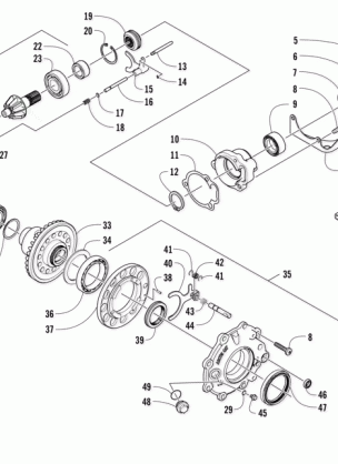 FRONT DRIVE GEARCASE ASSEMBLY