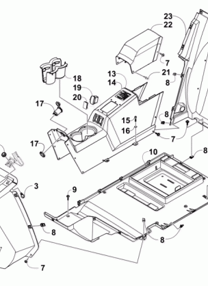 CONSOLE AND FLOOR PANEL ASSEMBLY