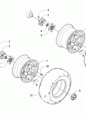 WHEEL AND TIRE ASSEMBLY