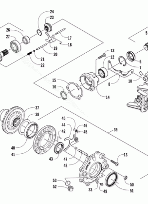 FRONT DRIVE GEARCASE ASSEMBLY