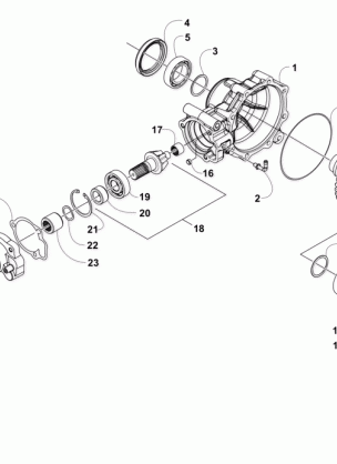 REAR DRIVE GEARCASE ASSEMBLY