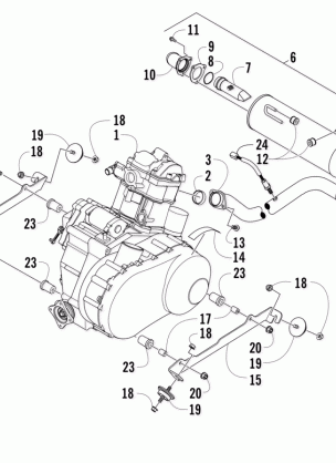 ENGINE AND EXHAUST