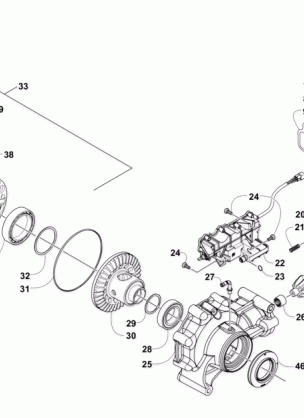 FRONT DRIVE GEARCASE ASSEMBLY