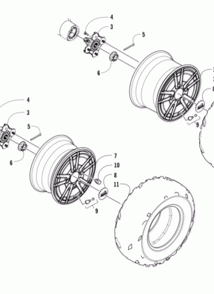 WHEEL AND TIRE ASSEMBLY