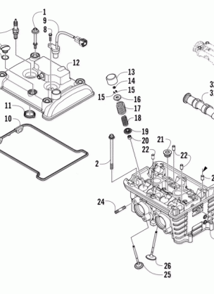 CYLINDER HEAD AND CAMSHAFT / VALVE ASSEMBLY