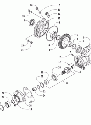 REAR DRIVE GEARCASE ASSEMBLY