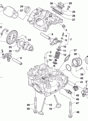 CYLINDER HEAD AND CAMSHAFT / VALVE ASSEMBLY