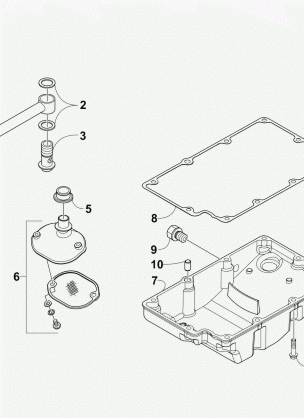 OIL PAN AND STRAINER ASSEMBLY