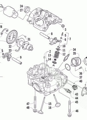 CYLINDER HEAD AND CAMSHAFT / VALVE ASSEMBLY