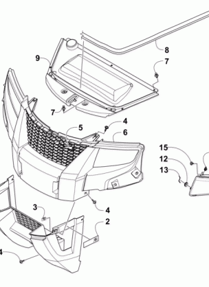 GRILL AND HEADLIGHT ASSEMBLY