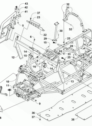 FRAME AND RELATED PARTS (VIN No. 4UF15MPV1FT311466 and Above)