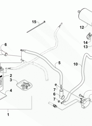 BATTERY AND STARTER MOTOR ASSEMBLY