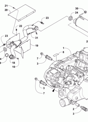 ENGINE AND EXHAUST