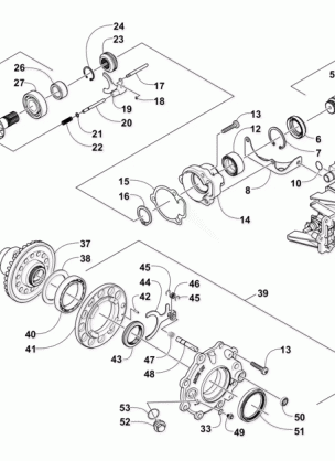 FRONT DRIVE GEARCASE ASSEMBLY