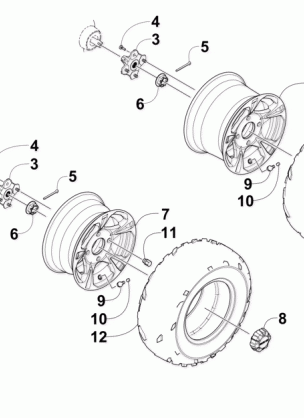 WHEEL AND TIRE ASSEMBLY