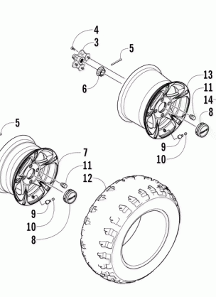 WHEEL AND TIRE ASSEMBLY