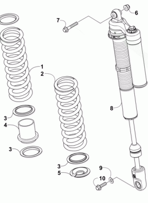REAR SUSPENSION SHOCK ASSEMBLY
