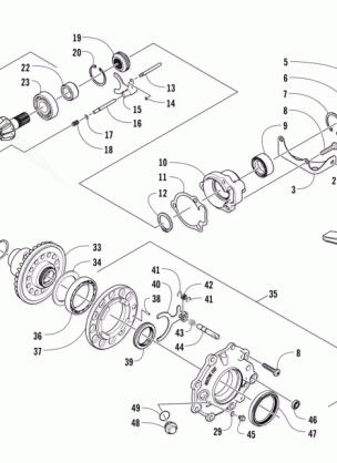 FRONT DRIVE GEARCASE ASSEMBLY