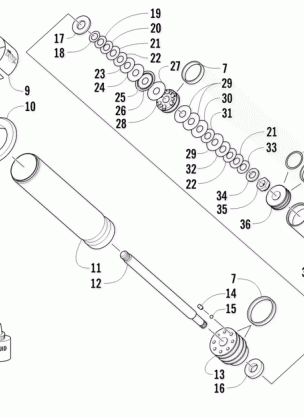 REAR SUSPENSION SHOCK ABSORBER