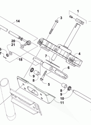 RACK AND PINION ASSEMBLY (SER. tahos_ 309157 AND ABOVE)