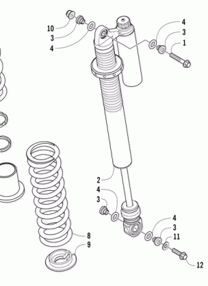 REAR SUSPENSION SHOCK ASSEMBLY