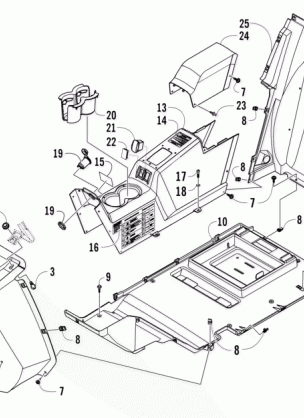 CONSOLE AND FLOOR PANEL ASSEMBLY