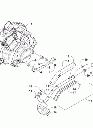 ENGINE AND EXHAUST