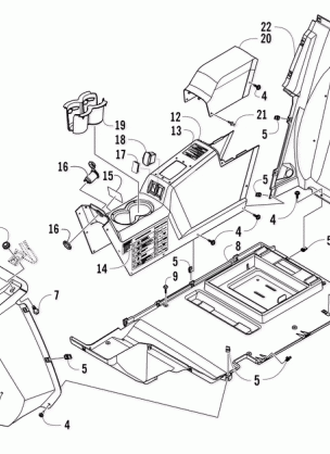 CONSOLE AND FLOOR PANEL ASSEMBLY